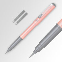 S-Pentel-Brush-Pen-Orange-BLACK-INK